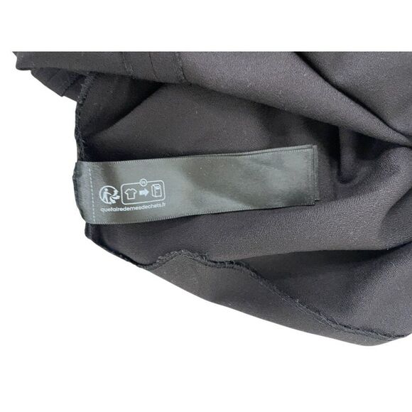 Massimo Dutti Womens Midi Dress XS Brown Gathered Detail Slit 9225/952 NWT - Picture 10 of 16